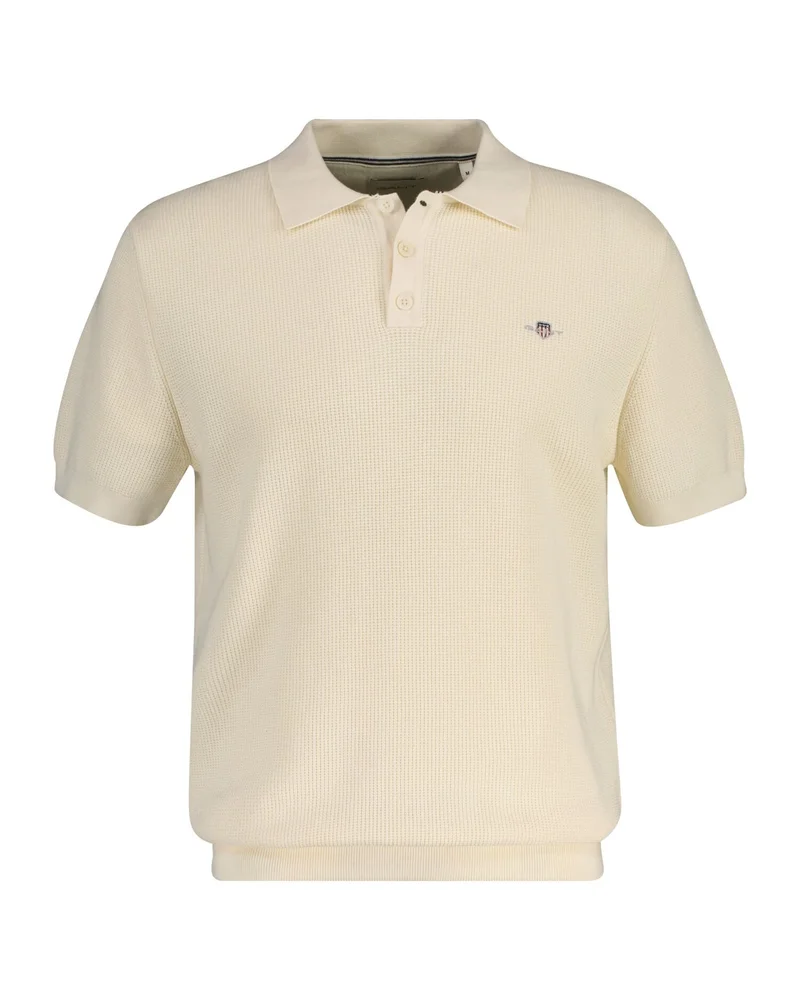 غانت Micro Textured Cotton Short SleevePolo